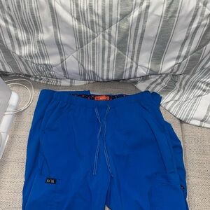 Women’s Koi Basics Blue Small Petite scrub pants